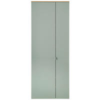 Garderobenschrank Bari salbei Eiche Artisan Nachbildung B/H/T: ca. 78x202x38 cm Bari - Eiche/salbei (78,00/202,00/38,00cm)