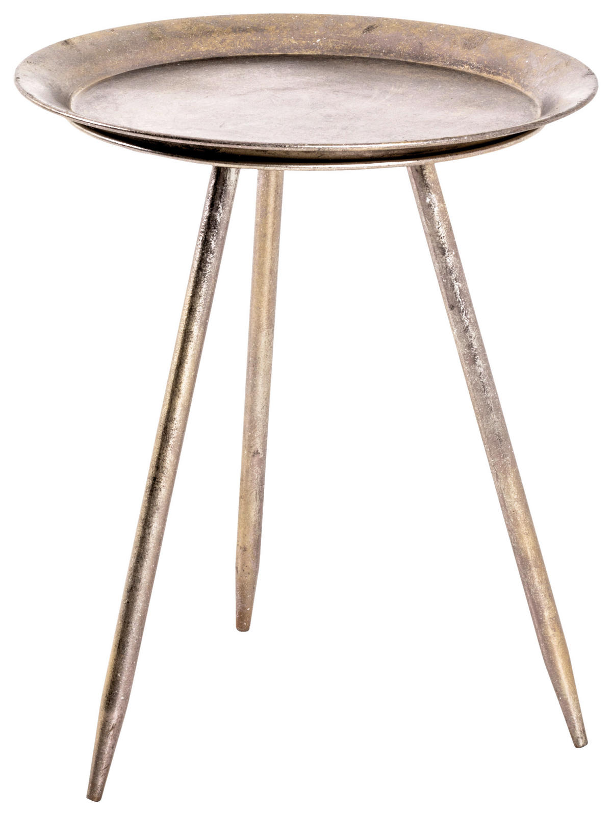 Beistelltisch  bronze lackiert Optik Metall H/D: ca. 47x38 cm Hans_1_Beistelltisch 20210 - bronze (38,00/47,00cm)