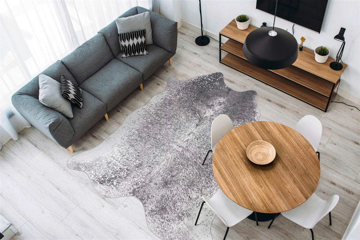 me gusta Kurzflorteppich Western 425 braun B/H/L: ca. 160x0,6x220 cm Western 425 - braun/silber (220,00/160,00/0,60cm) - me gusta