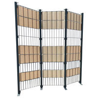 Grasekamp Paravent Eppan anthrazit Stahl B/H/L: ca. 25x184x195 cm Eppan - anthrazit (195,00/25,00/184,00cm) - Grasekamp