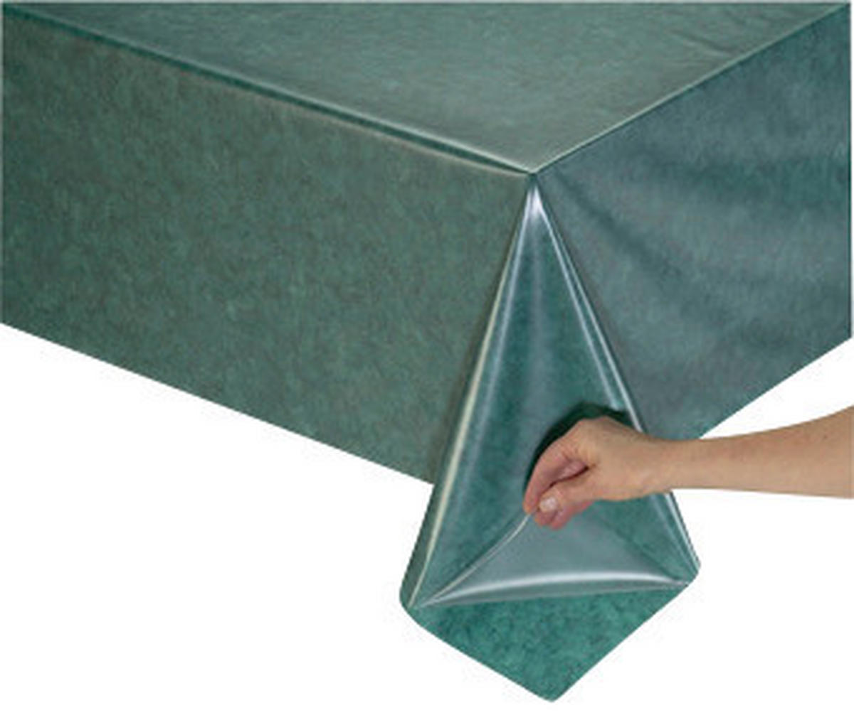 Abwaschbarer Tischbelag transparent B: ca. 100 cm Glasklarfolie - transparent (100,00cm)