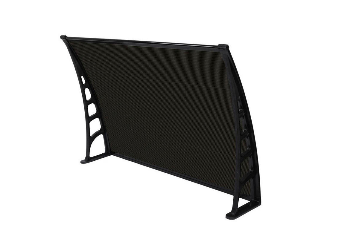 Burtas Vordach Vordach Crocus schwarz B/H/L: ca. 120x23x80 cm Crocus - schwarz (80,00/120,00/23,00cm) - Burtas Vordach