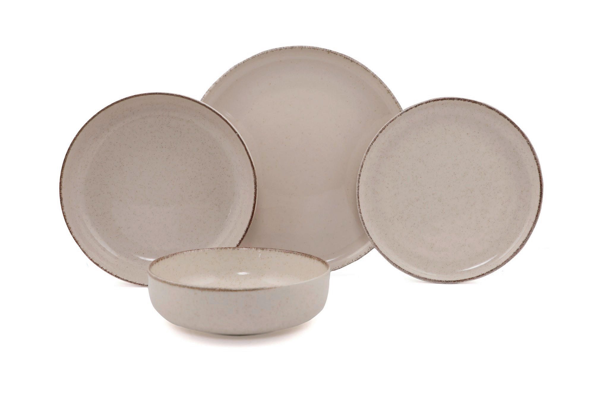 HermiaConcept Tafelservice Krakow creme Porzellan 16 tlg. Krakow - creme - HermiaConcept