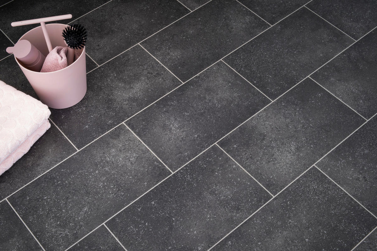 Vinylboden Rapido schwarz Fliese B: ca. 200 cm pro m² Rapido - schwarz (200,00cm)