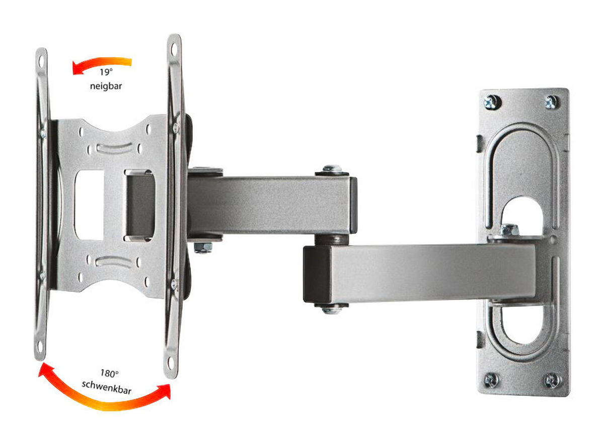 VCM TV-Wandhalterung silber FS3 TV Wandhalterung - silber (28,00/24,00/36,00cm) - VCM