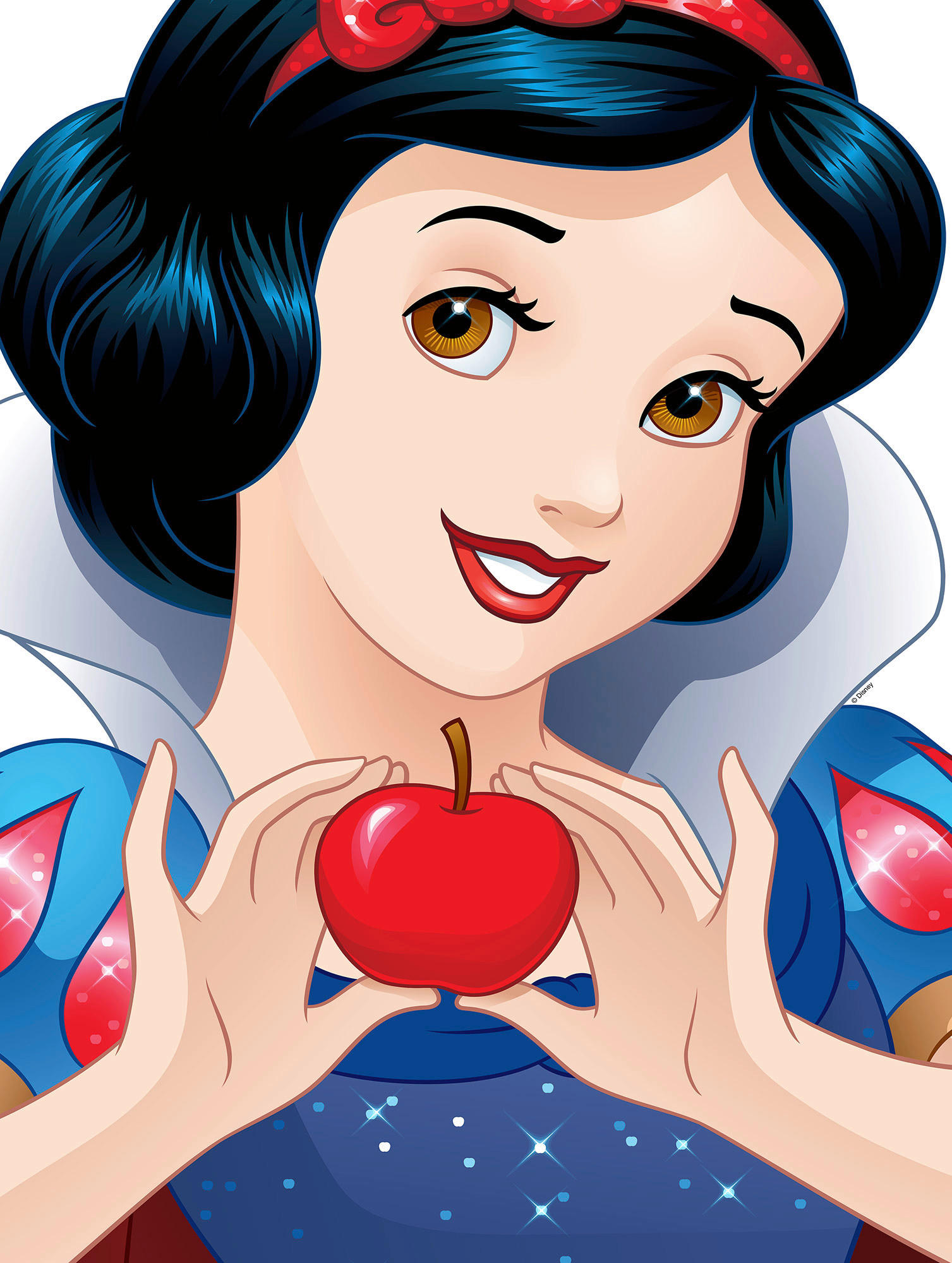 Komar Poster Snow White Portrait Disney B/L: ca. 30x40 cm Snow White Portrait - (30,00/40,00cm) - Komar