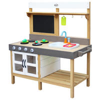 AXI Spielküchen Rosa braun B/H/L: ca. 75x100x40 cm Rosa - braun/weiß (40,00/75,00/100,00cm) - AXI