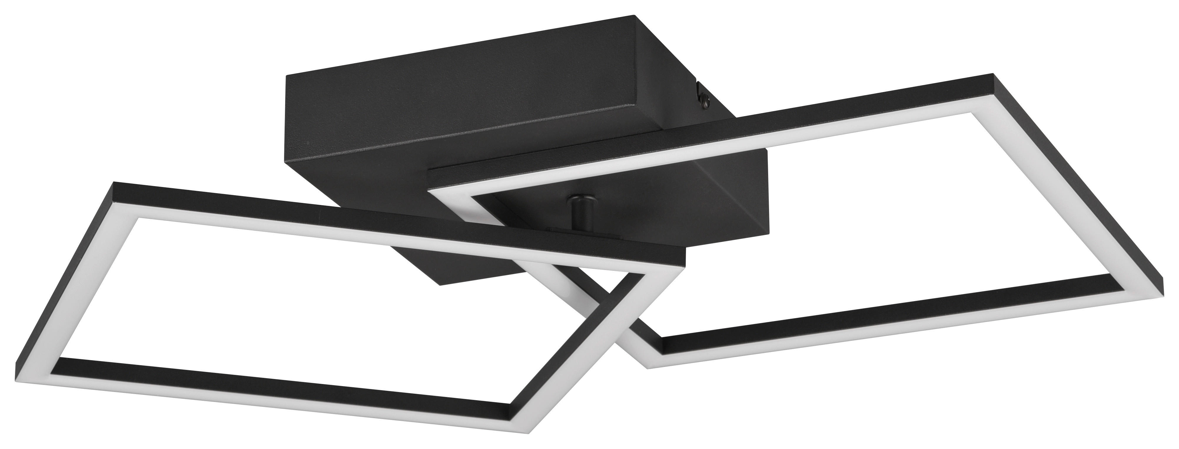 LED-Deckenleuchte schwarz Metall B/H/T: ca. 45x40x7 cm LED-Deckenleuchte_Trail - schwarz (45,00/40,00/7,00cm)