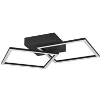 LED-Deckenleuchte schwarz Metall B/H/T: ca. 45x40x7 cm LED-Deckenleuchte_Trail - schwarz (45,00/40,00/7,00cm)