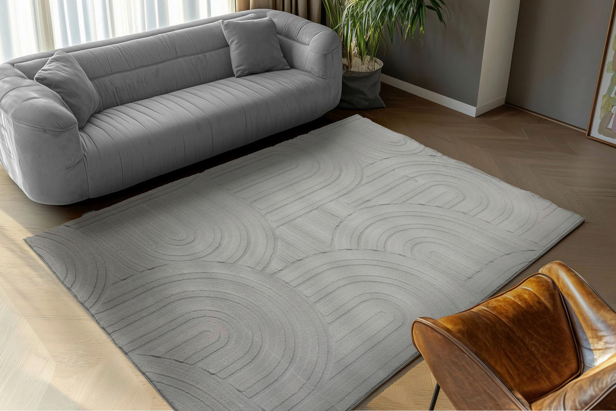 Obsession Teppich Interstellar grau B/H/L: ca. 160x16x230 cm Interstellar - grau (230,00/160,00/16,00cm) - Obsession