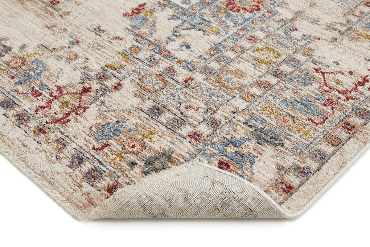 Teppich Rocco creme B/L: ca. 120x160 cm Rocco - blau/creme (120,00/160,00cm)