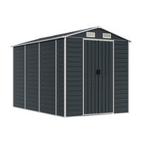 VidaXL Gartenhaus anthrazit B/H/T: ca. 191x198x300 cm Gartenhaus - anthrazit (191,00/198,00/300,00cm) - VidaXL