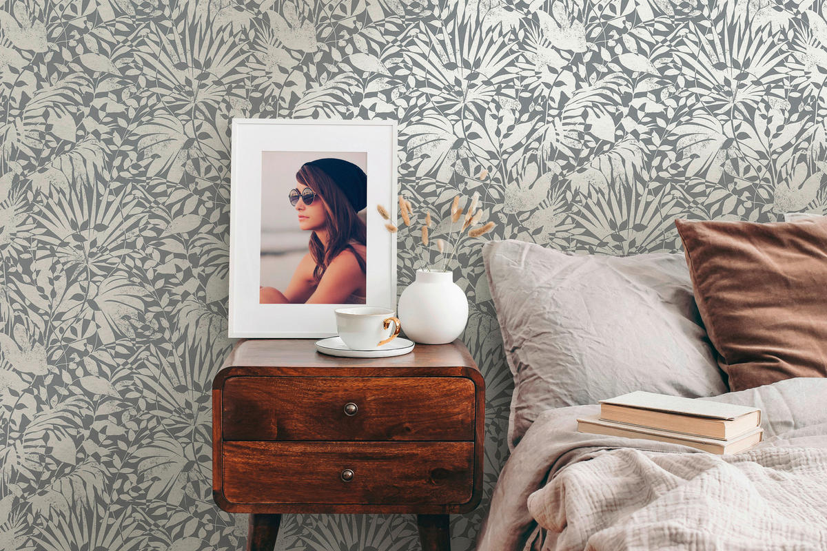 A.S.Création Vliestapete silber grau B/H/D: ca. 53x1005x8,4 cm Vliestapete - silber/grau (8,40/1005,00cm) - A.S.Creation