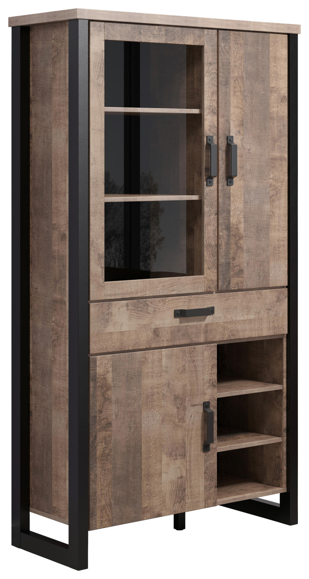 Stauraumelement Emile Eiche Tabak Nachbildung B/H/T: ca. 106x195x45 cm Emile - Eiche (106,00/195,00/45,00cm) - Trendteam