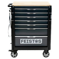 Werkstattwagen Mento schwarz B/H/L: ca. 73x98x48 cm Mento - schwarz (48,00/73,00/98,00cm) - Feistos