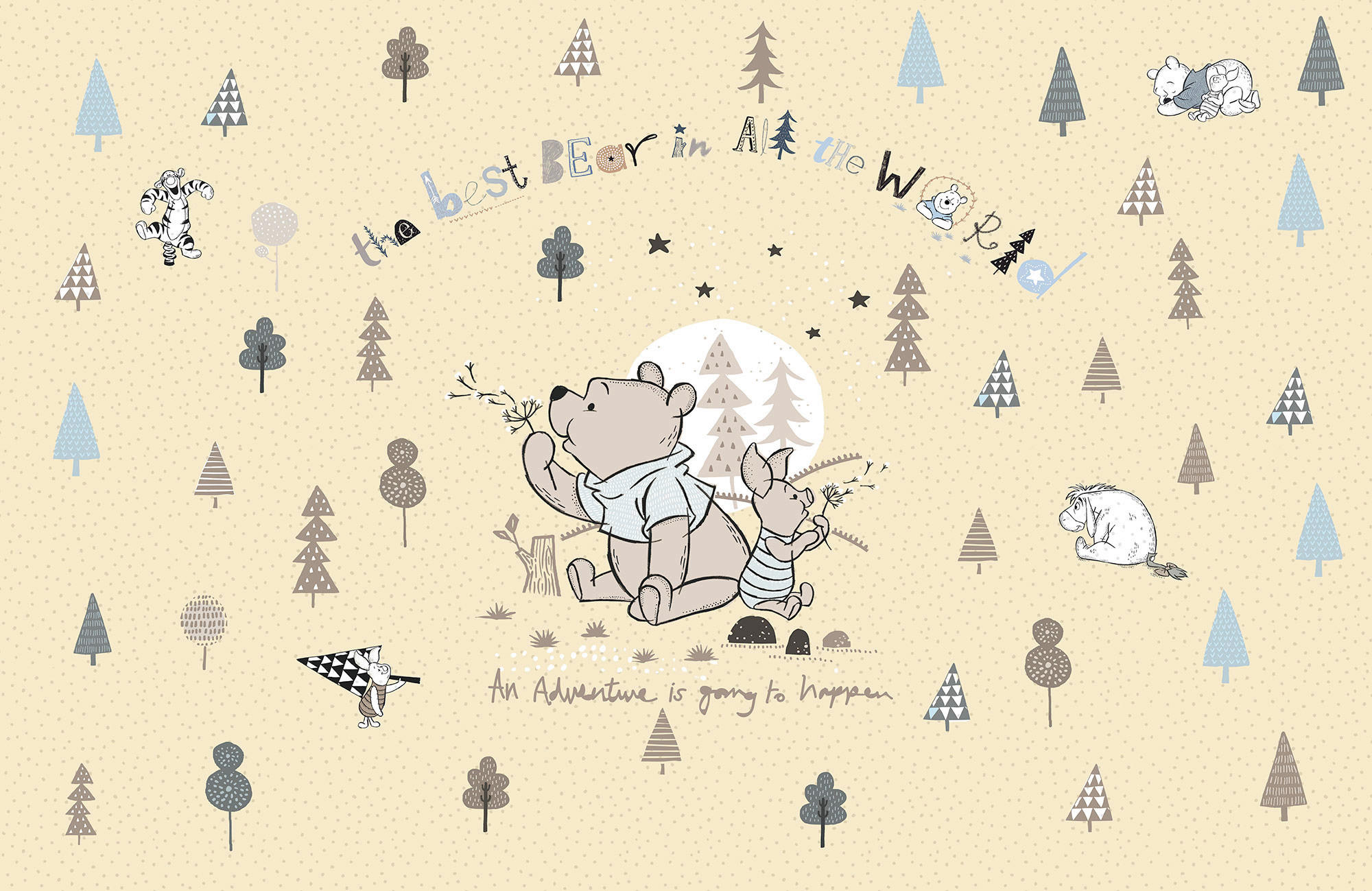 Komar Fototapete Winnie the Pooh Best Bear B/L: ca. 400x260 cm günstig online kaufen