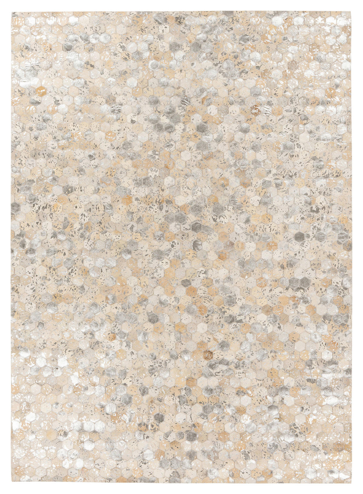 360Living Teppich Ravi silber B/L: ca. 160x230 cm Ravi - silber (160,00/230,00cm) - 360Living
