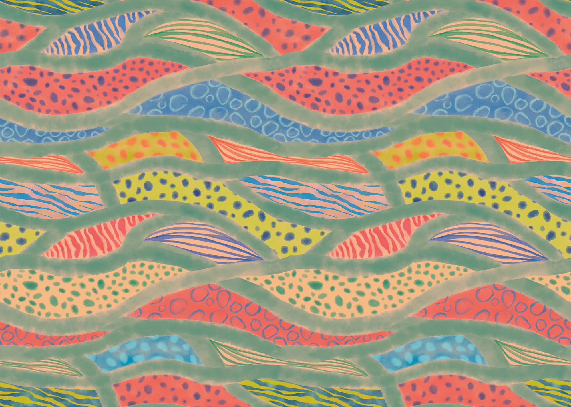 Komar Fototapete Wave Symphony B/L: ca. 350x250 cm Wave Symphony - (350,00/250,00cm) - Komar