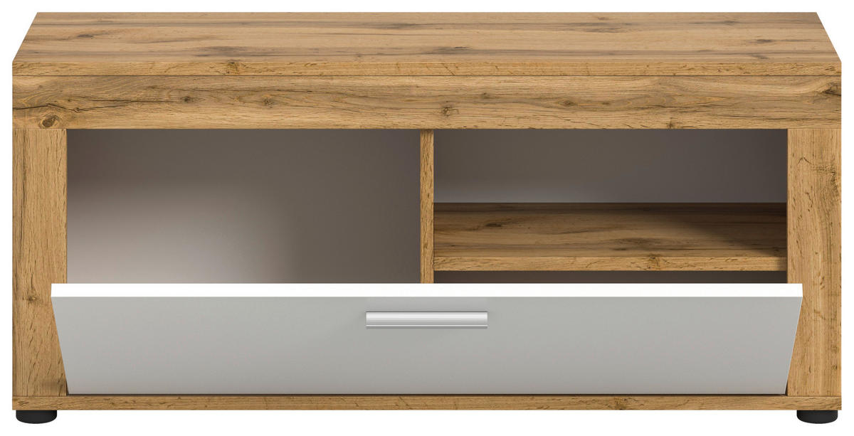 Sitzbank JAM Eiche Wotan Nachbildung weiß B/H/T: ca. 100x44x35 cm JAM - Eiche/weiß (100,00/44,00/35,00cm) - xonox.home