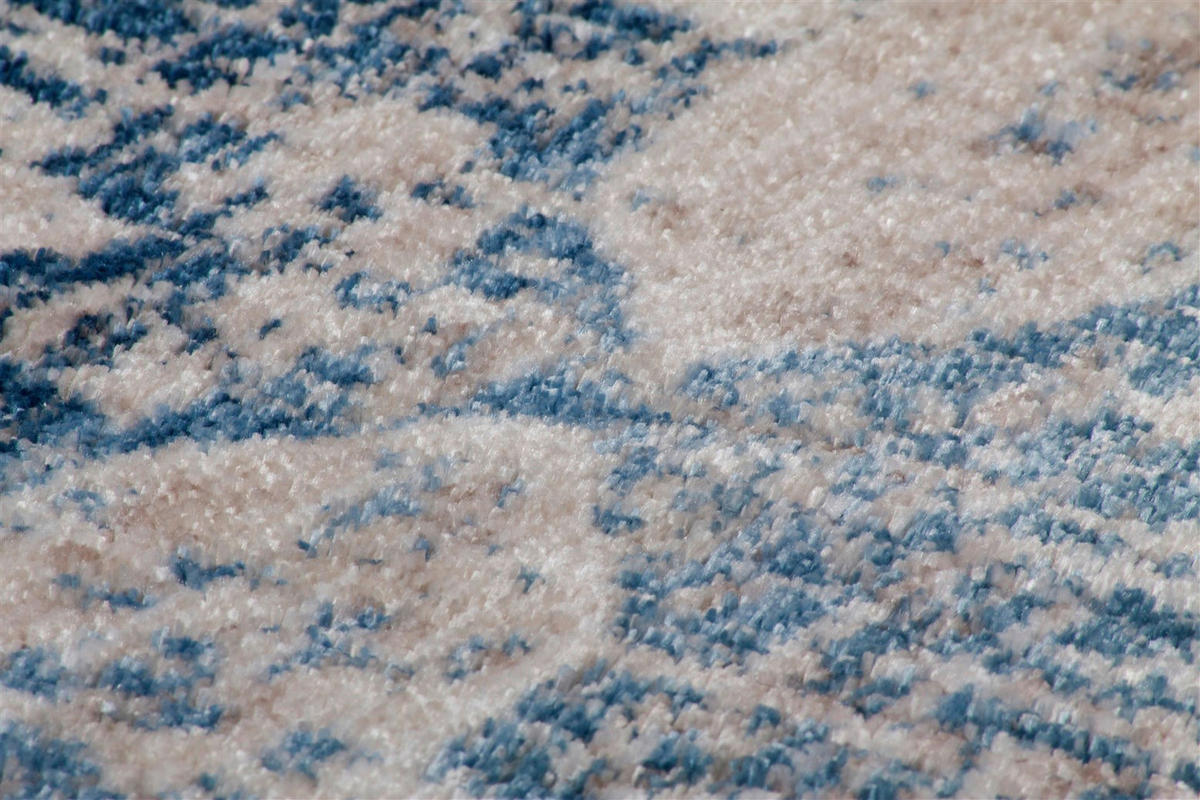 Arte Espina Kurzflorteppich Antigua 525 creme B/H/L: ca. 120x0,9x170 cm Antigua 525 - blau/creme (170,00/120,00/0,90cm) - Arte Espina
