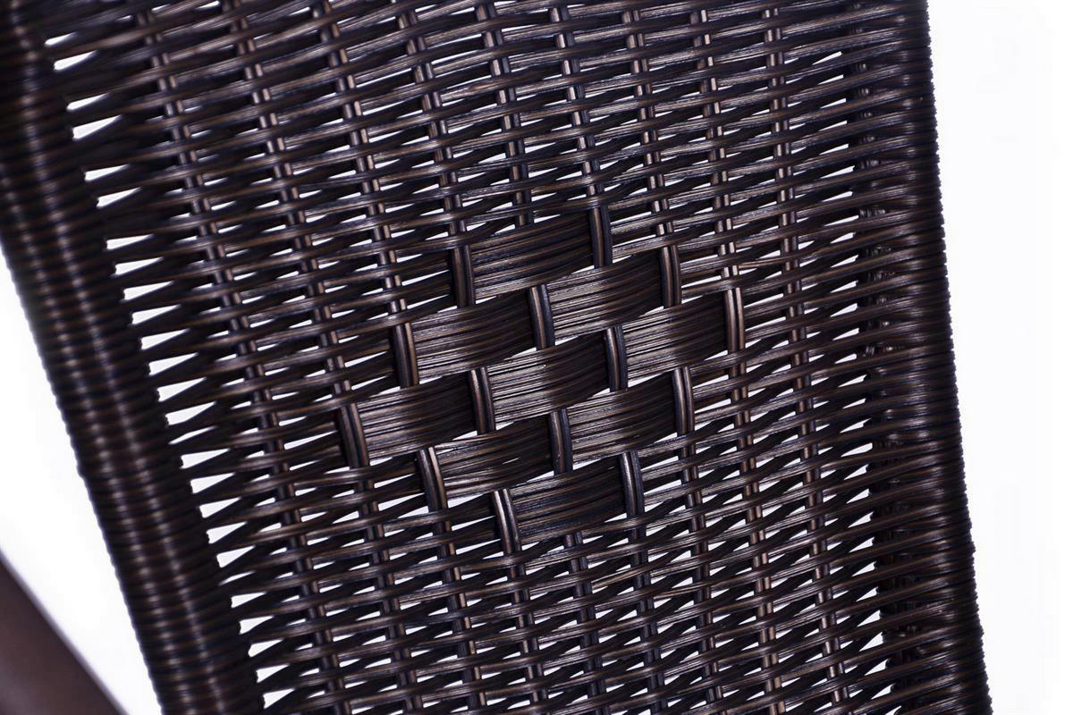 VCM Balkon-Set braun Polyrattan B/H: ca. 53x73 cm Balkonset - braun (53,00/73,00cm) - VCM