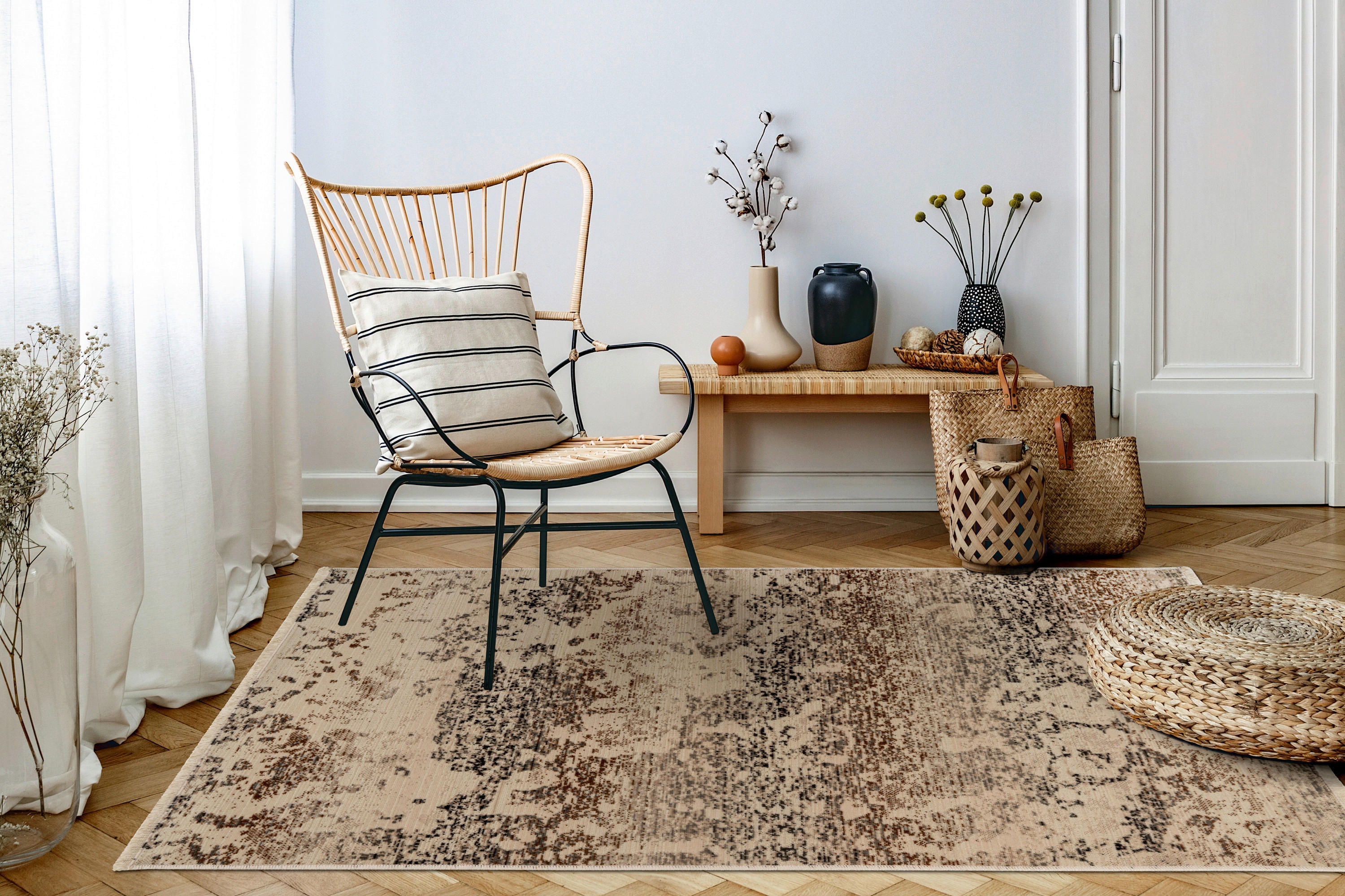 360Living Teppich Charu beige B/L: ca. 80x150 cm Charu - beige (80,00/150,00cm) - 360Living