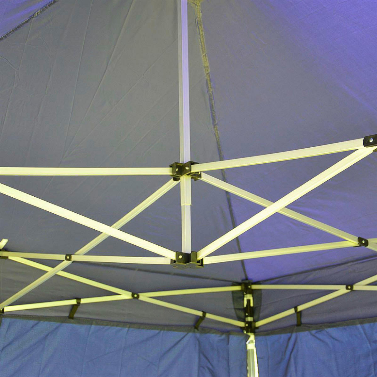 VCM Faltpavillon PROFI blau Polyester-Mischgewebe B/H/L: ca. 300x220x300 cm PROFI - blau (300,00/300,00/220,00cm) - VCM