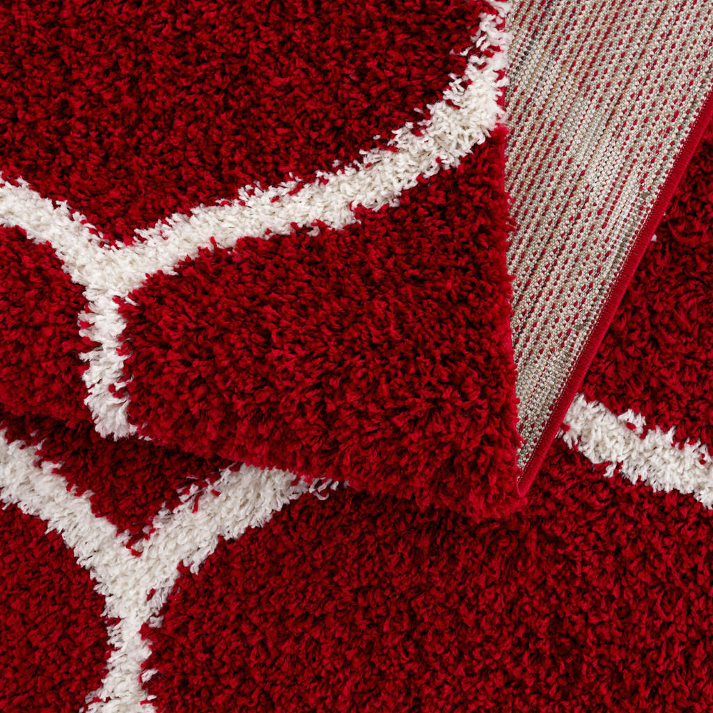 Thumbnail - Sanat Hochflorteppich MADRID rot B/L: ca. 120x170 cm