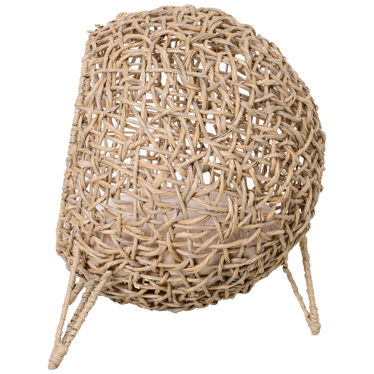 PawHut Katzenkorb natur Rattan B/H/L: ca. 52x58x52 cm Katzenkorb - natur (52,00/52,00/58,00cm) - PawHut
