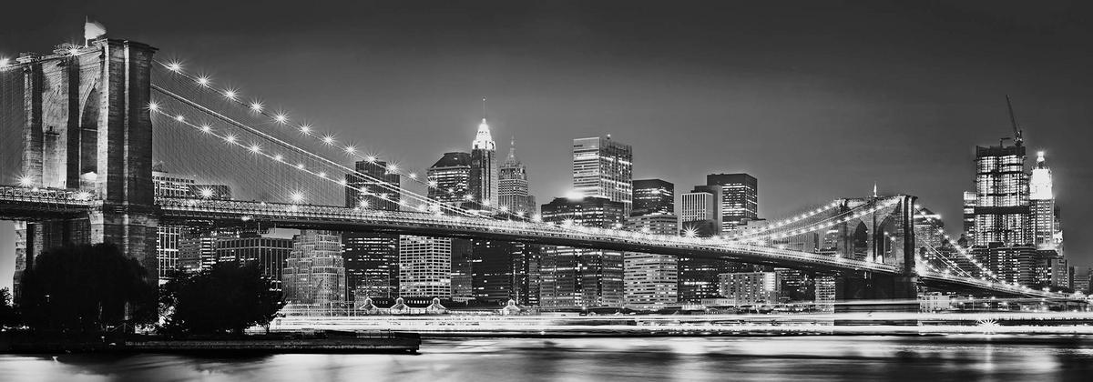 Komar Fototapete Brooklyn Bridge Brooklyn Bridge B/L: ca. 400x140 cm Brooklyn Bridge - (400,00/140,00cm) - Komar