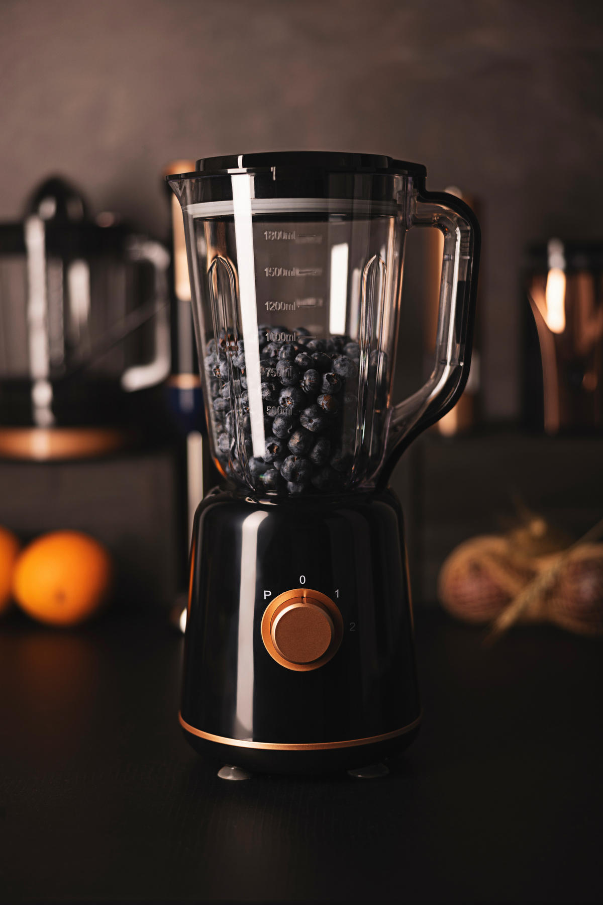 BERGNER Stabmixer schwarz Stahl Kunststoff B/H/L: ca. 18x40,5x20,5 cm COPPER - schwarz (20,50/18,00/40,50cm) - BERGNER
