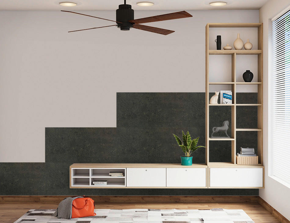 Wandpaneel anthrazit Styropor B/L/S: ca. 50x50x0,3 cm Wandpaneel_Betonoptik 2qm - anthrazit (50,00/50,00cm) - DECOSA