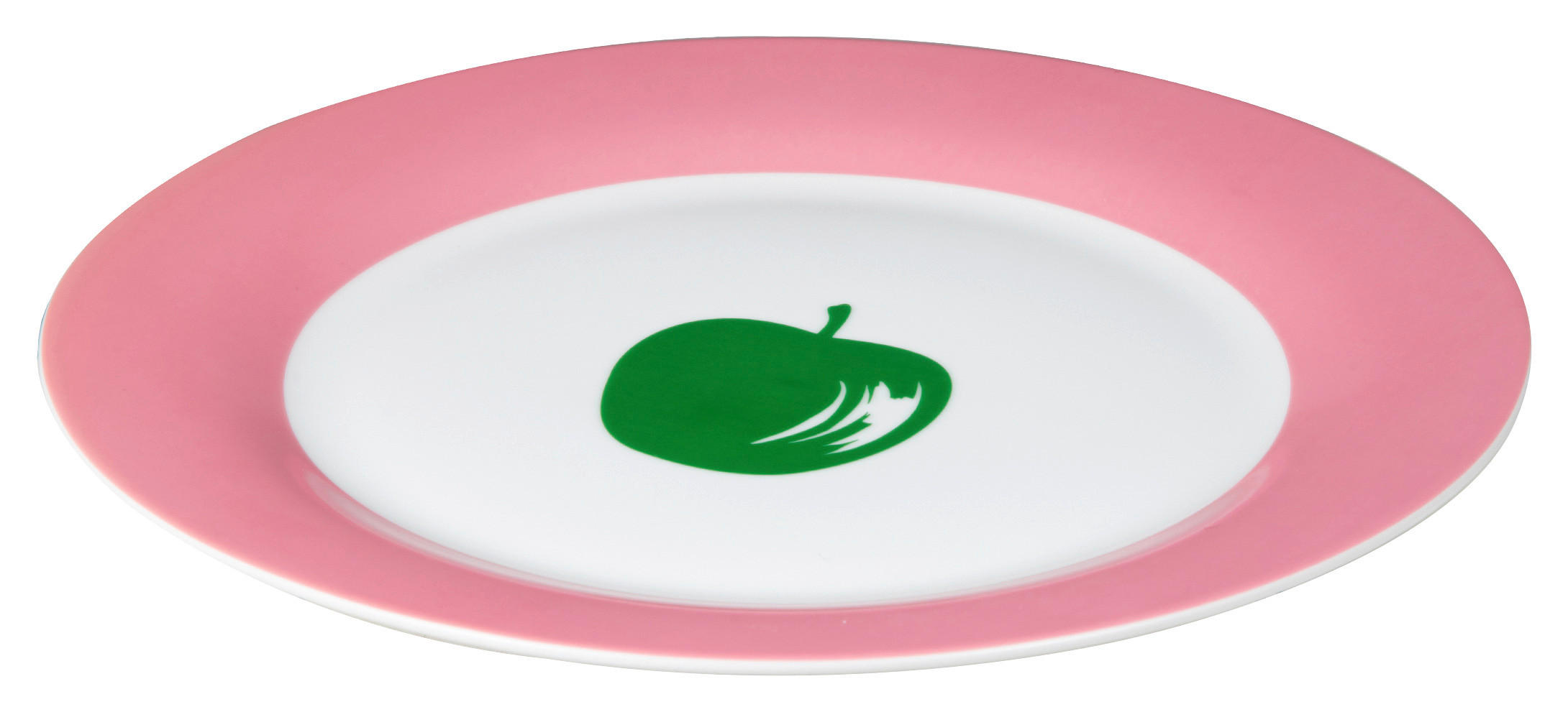 BENETTON Essteller Fruits pink Porzellan Fruits - pink/weiß - BENETTON