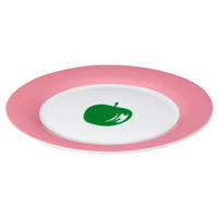 BENETTON Essteller Fruits pink Porzellan Fruits - pink/weiß - BENETTON