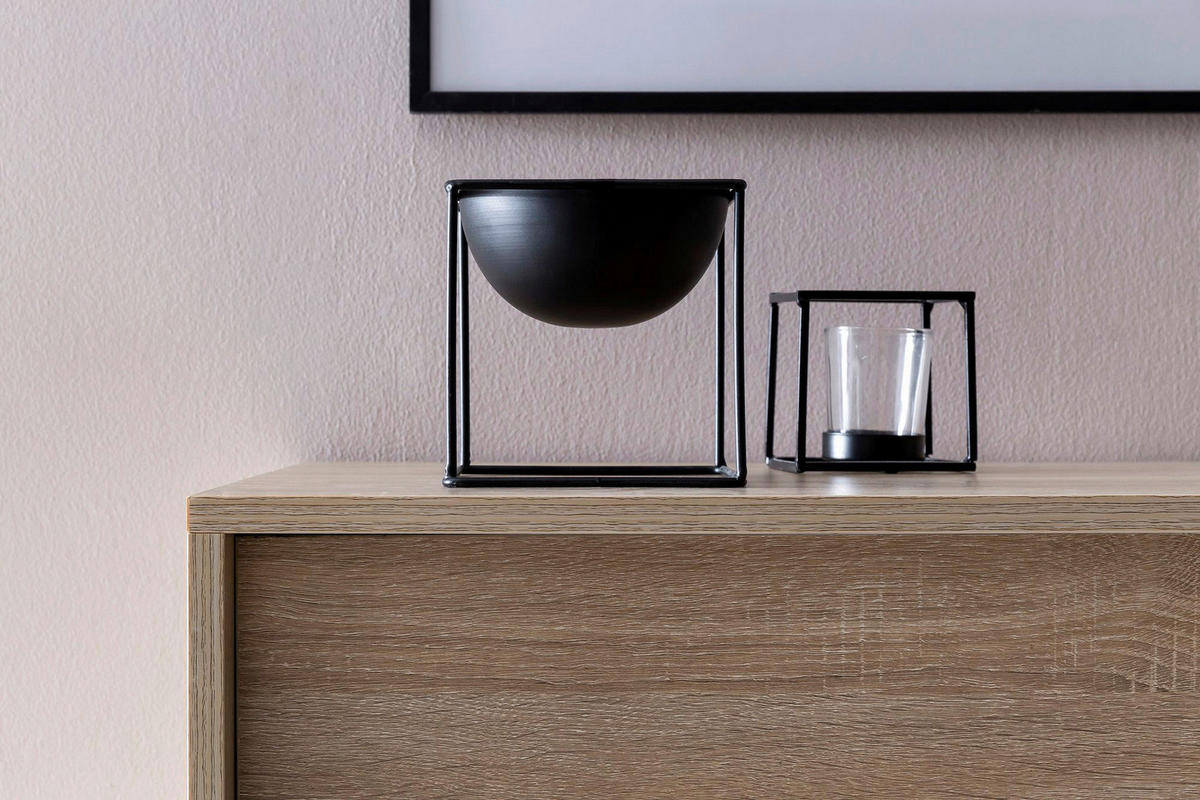 Schuhschrank Eiche Sonoma Nachbildung B/H/T: ca. 100x108x37,5 cm Schuhschrank - Eiche (100,00/108,00/37,50cm) - Wohnling