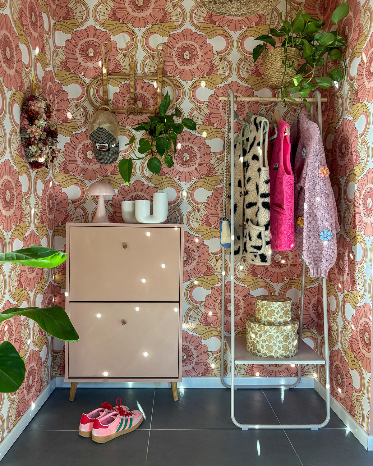 Schuhkipper Bjarne apricot B/H/T: ca. 59,8x92,2x20 cm Bjarne - apricot (59,80/92,20/20,00cm) - Möbelpartner