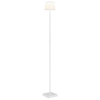 GLOBO LED-Stehleuchte Opal weiß Kunststoff Metall B/H/T: ca. 14x120x14 cm 1 Brennstellen GREGOIR - weiß/Opal (14,00/120,00/14,00cm) - GLOBO