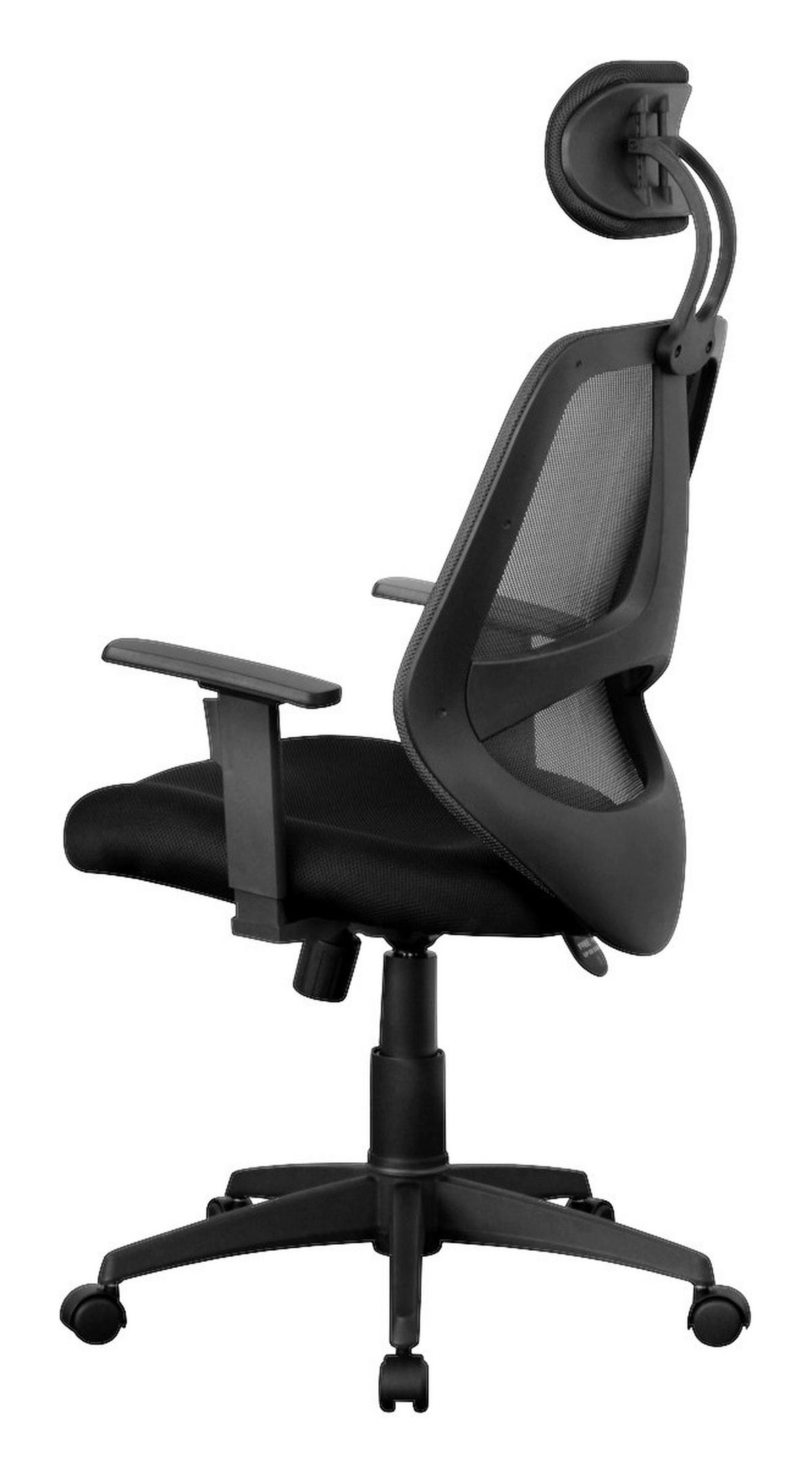 Drehstuhl schwarz Bürostuhl - schwarz (61,00/127,00/57,00cm) - Amstyle