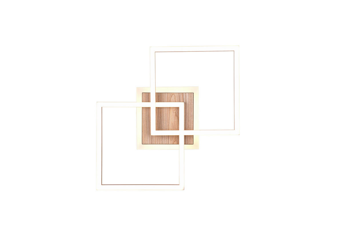 Reality LED-Deckenleuchte R62793635 Giro schwarz MDF Metall Acryl B/H/T: ca. 57x8x35 cm 1 Brennstellen Giro - schwarz (57,00/8,00/35,00cm) - Reality