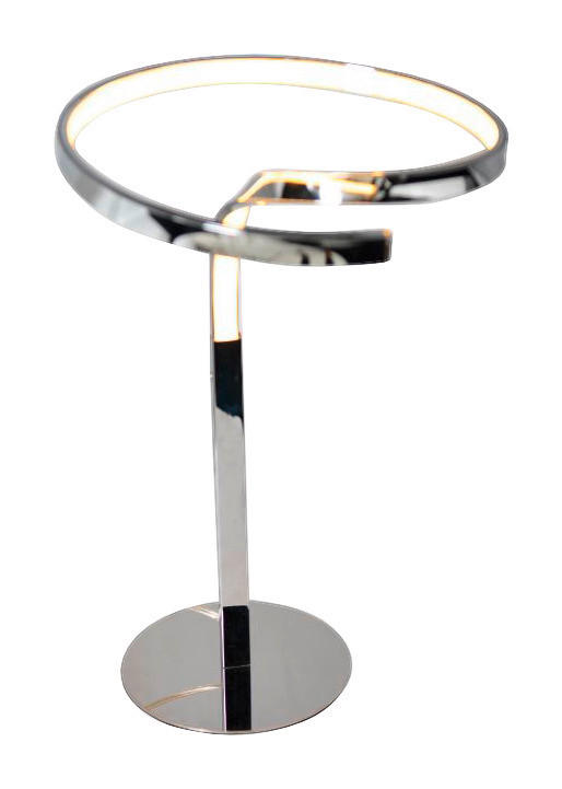 Näve Leuchten LED Tischleuchte NV3110942 Chrom Metall H/T: ca. 38x27 cm null 1 Brennstellen Loop Line - Chrom (27,00cm) - Näve Leuchten