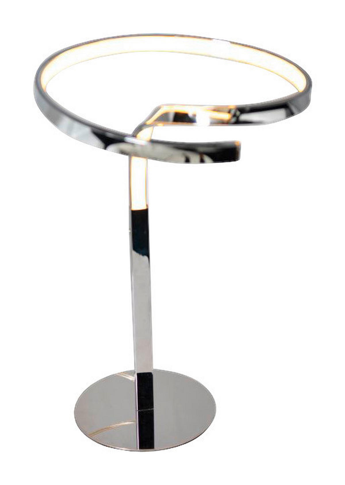 Näve Leuchten LED Tischleuchte NV3110942 Chrom Metall H/T: ca. 38x27 cm null 1 Brennstellen Loop Line - Chrom (27,00cm) - Näve Leuchten