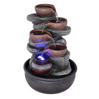 GLOBO LED-Brunnen FONTANA grau H/D: ca. 40x25 cm FONTANA - grau (25,00/40,00cm) - GLOBO