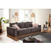 Big Sofa grau Microfaser B/H/T: ca. 298x80x135 cm Colombo_Big-Sofa - schwarz/grau (298,00/80,00/135,00cm)