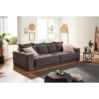 Big Sofa grau Microfaser B/H/T: ca. 298x80x135 cm Colombo_Big-Sofa - schwarz/grau (298,00/80,00/135,00cm)