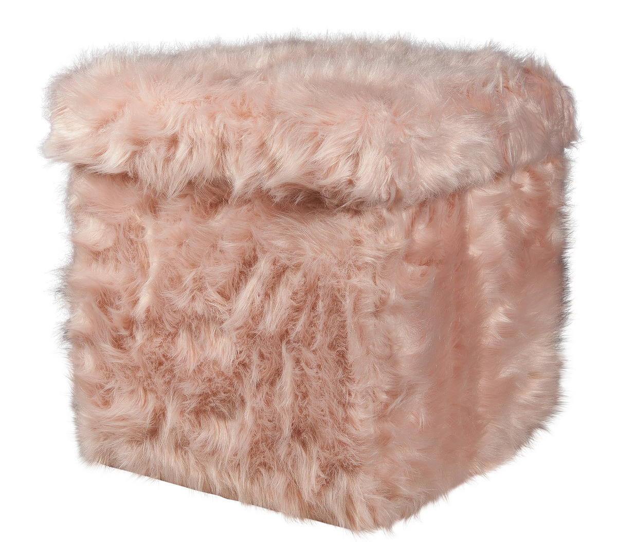 POCOline Sitzhocker rosa B/H/L: ca. 38x38x38 cm Sitzhocker_Plüsch - rosa (38,00/38,00/38,00cm) - POCOline