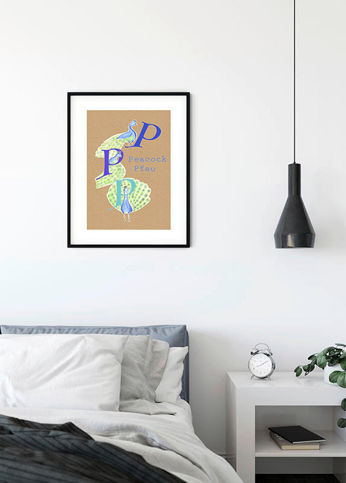 Komar Poster ABC Animal P Buchstaben B/L: ca. 40x50 cm ABC Animal P - (40,00/50,00cm) - Komar