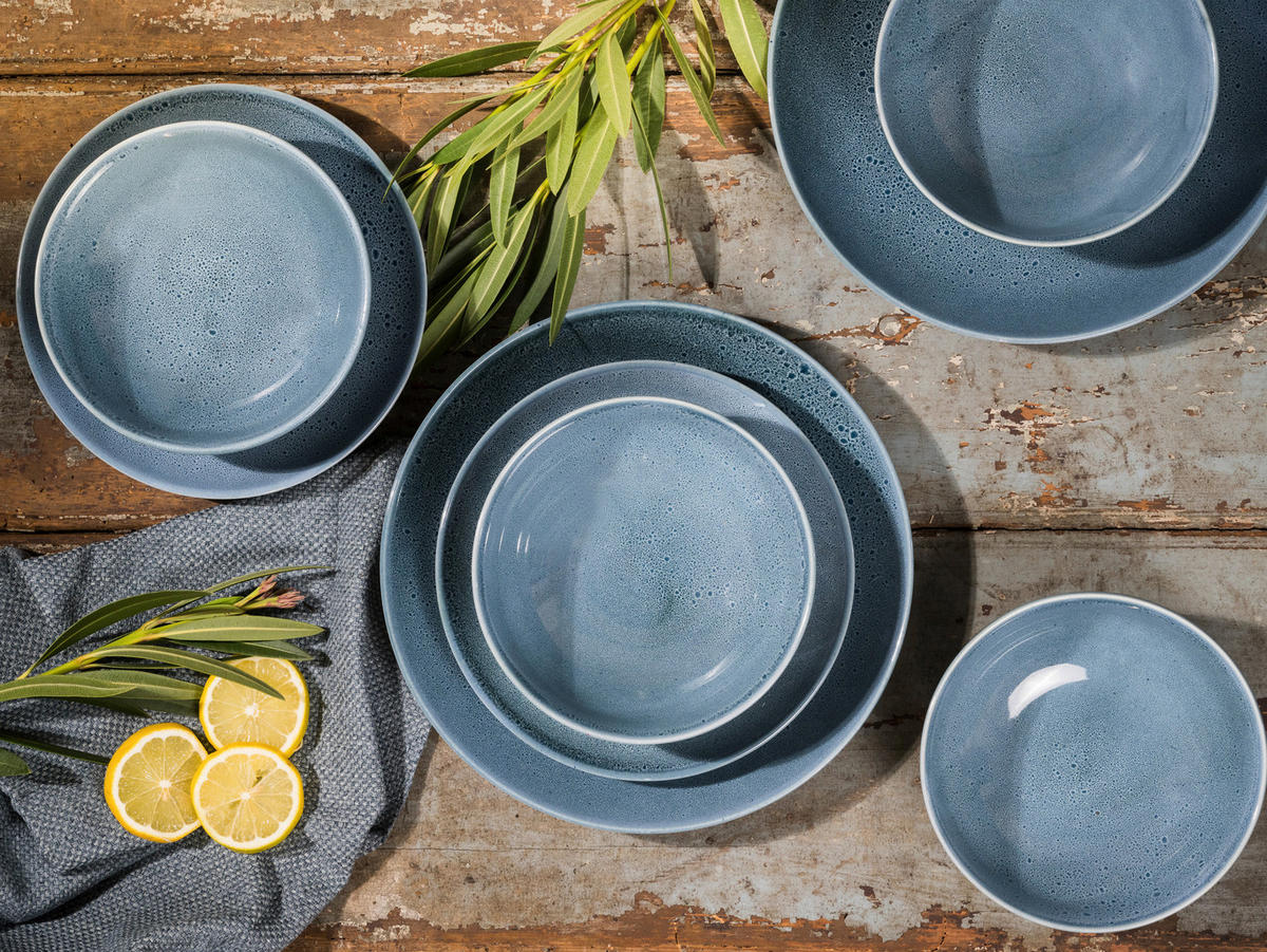 CreaTable Tafelservice Reactive BLUE petrol Keramik Reactive BLUE - petrol - CreaTable