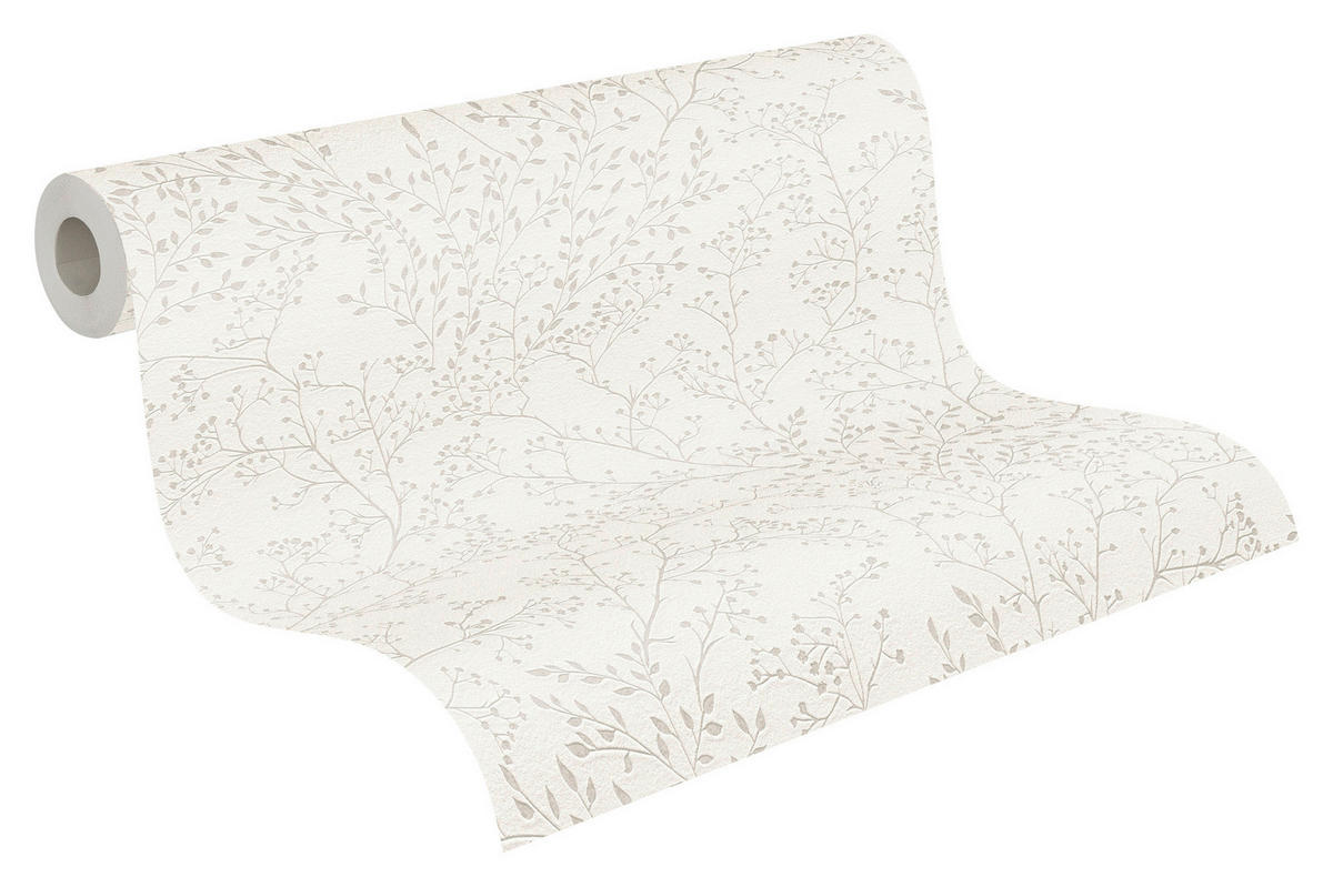 A.S.Creation Vliestapete Trendwall 2 Floral weiß B/L: ca. 53x1005 cm Trendwall 2 - weiß (53,00/1005,00cm) - A.S.Creation