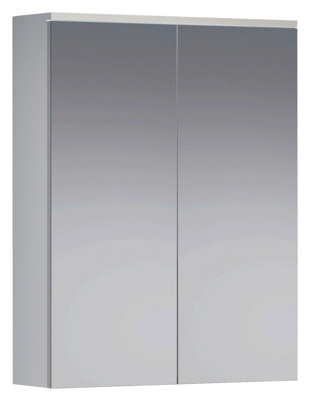 Spiegelschrank Wons weiß Hochglanz weiß matt B/H/T: ca. 60x78x18 cm Wons - weiß (60,00/78,00/18,00cm) - Trendteam