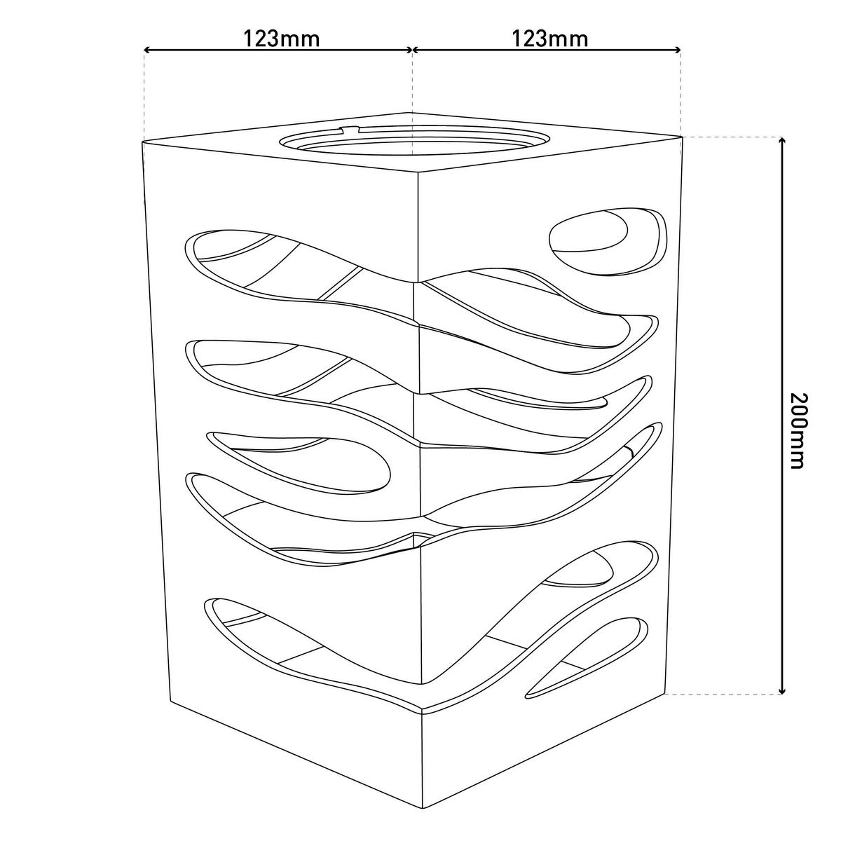 LED-Solarleuchte braun Kunststoff B/H/T: ca. 12,3x20x12,3 cm HILDA - braun (12,30/20,00/12,30cm) - Näve Leuchten